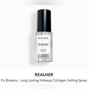 REALHER Fix Bravery - Long Lasting Makeup Collagen Setting Spray, 60 mL